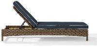 KO70070WB-NV Navy Outdoor Wicker Chaise Lounge - Bradenton-5