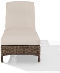 KO70070WB-SA Sand Outdoor Wicker Chaise Lounge - Bradenton-4