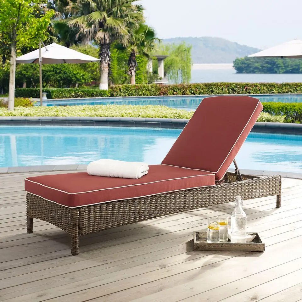 KO70070WB-SG Bradenton Sangria Outdoor Wicker Chaise Lounge-1