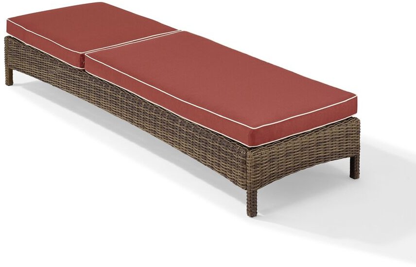 KO70070WB-SG Sangria Outdoor Wicker Chaise Lounge - Bradenton-3
