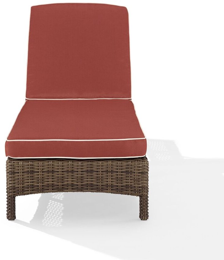 KO70070WB-SG Sangria Outdoor Wicker Chaise Lounge - Bradenton-4
