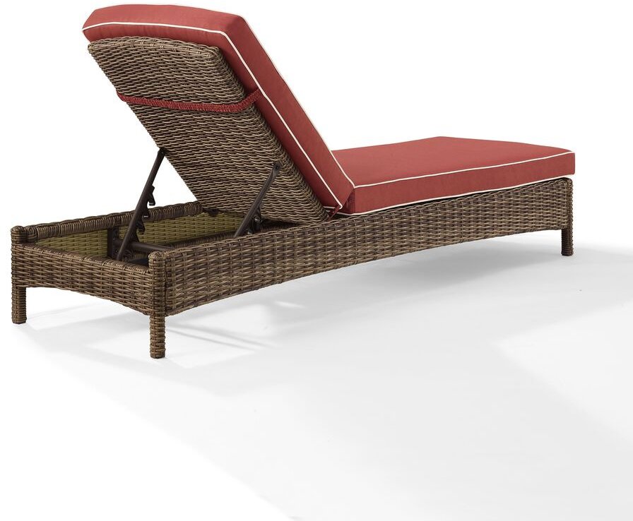 KO70070WB-SG Sangria Outdoor Wicker Chaise Lounge - Bradenton-6