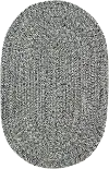 0110VS05000800300 5 x 8 Medium Smokey Quartz Gray Oval Braided Indoor-Outdoor Rug - Sea Glass