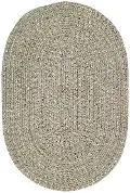 0110VS00200030450 XX-Small Spa Green Oval Braided Indoor-Outdoor Rug - Sea Glass