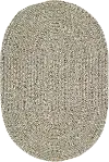 0110VS00240036450 2 x 3 X-Small Spa Green Oval Braided Indoor-Outdoor Rug - Sea Glass