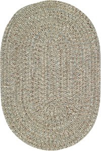 0110VS00240036450 2 x 3 X-Small Spa Green Oval Braided Indoor-Outdoor Rug - Sea Glass