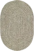 0110VS05000800450 5 x 8 Medium Spa Green Oval Braided Indoor-Outdoor Rug - Sea Glass