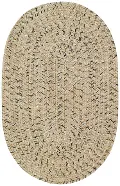 0110VS00200030600 XX-Small Shell Taupe Oval Braided Indoor-Outdoor Rug - Sea Glass