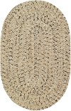 5 x 8 Medium Shell Taupe Oval Braided Indoor-Outdoor Rug - Sea Glass