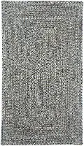 0110QS00200030300 XX-Small Smokey Quartz Gray Braided Indoor-Outdoor Rug - Sea Glass