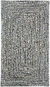 2 x 3 X-Small Smokey Quartz Gray Braided Indoor-Outdoor Rug - Sea Glass