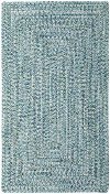 2 x 3 X-Small Ocean Blue Braided Indoor-Outdoor Rug - Sea Glass