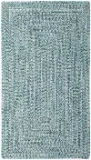 0110QS00240036400 2 x 3 X-Small Ocean Blue Braided Indoor-Outdoor Rug - Sea Glass