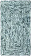 0110QS00240036400 2 x 3 X-Small Ocean Blue Braided Indoor-Outdoor Rug - Sea Glass
