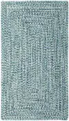0110QS05000800400 5 x 8 Medium Ocean Blue Braided Indoor-Outdoor Rug - Sea Glass