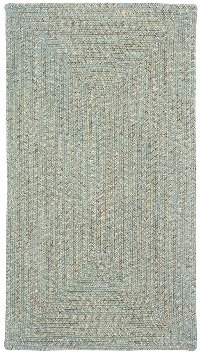 2 x 3 X-Small Spa Green Braided Indoor-Outdoor Rug - Sea Glass