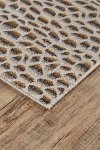 5 x 8 Medium Dark Gold Metallic Area Rug - Cannes