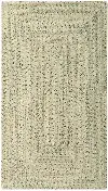 0110QS00240036600 2 x 3 X-Small Shell Taupe Braided Indoor-Outdoor Rug - Sea Glass