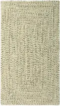 0110QS05000800600 5 x 8 Medium Shell Taupe Braided Indoor-Outdoor Rug - Sea Glass