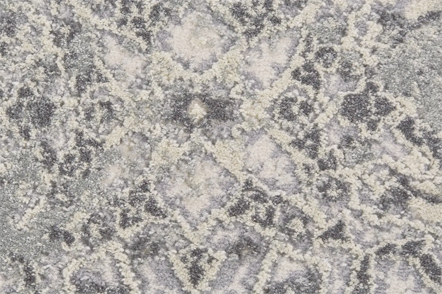 5 x 8 Medium Silver and Beige Area Rug - Akhari-3