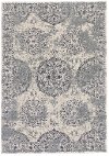 8 x 11 Large Silver and Beige Area Rug - Akhari