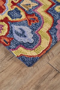 5 x 8 Medium Magenta Multi-Colored Area Rug - Imalla