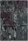 5 x 8 Medium Gray & Purple Area Rug - Cosmic-Abstract