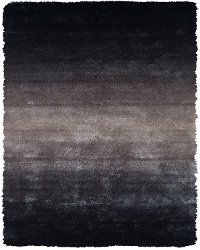 5 x 8 Medium Gray Shag Rug - Indochine