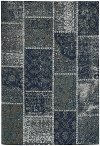 5 x 8 Medium Gray & Blue Rug - Cosmic-Patchwork