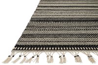 Magnolia Home Furniture 2 x 4 X-Small Black and Ivory Area Rug - Mikey