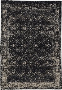 5 x 8 Medium Onyx Black Area Rug - Cosmic-Star