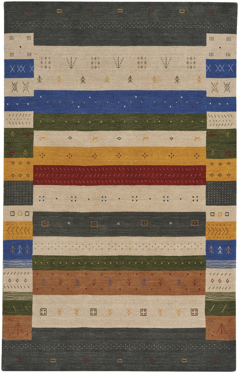 5 X 8 Medium Multi Colored Area Rug Simply Gabbeh