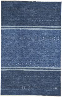 3 x 5 Small Taos Blue Area Rug - Simply Gabbeh