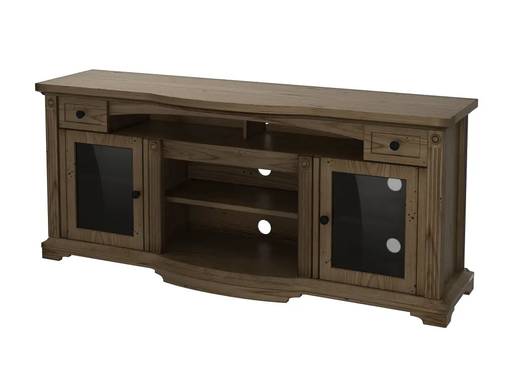 ZL1106-75S Gray Brown TV Stand (75 Inch) - Trayer-1