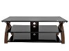 Espresso Brown and Black TV Stand (55 Inch) - Willow