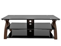 Espresso Brown and Black TV Stand (55 Inch) - Willow