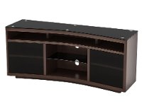Dark Cherry Curved TV Stand (60 Inch) - Radius
