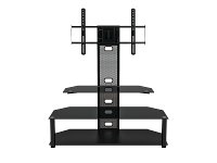 Black Flat Panel TV Stand (44 Inch) - Aviton