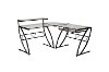 Glass Top Corner Desk - Belaire