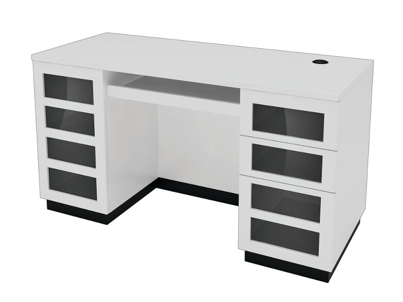 Contemporary White Computer Desk Morvan Rc Willey Furniture Store