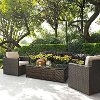 KO70004BR-SA Sand and Brown 3 Piece Wicker Furniture Set - Palm Harbor