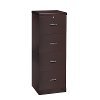 Espresso Brown 4-Drawer File Cabinet