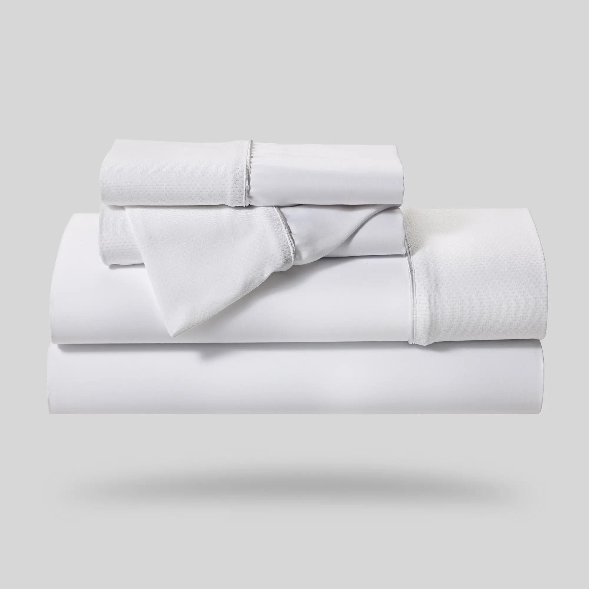 BGS21AWFW Bedgear White Hyper Cotton Cal-King Bed Sheets-1
