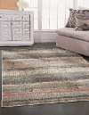 5 x 8 Medium Coral, Green, and Gray Area Rug - Sonoma-2