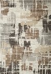 5 x 8 Medium Brown, Ivory, and Gray Area Rug - Granada