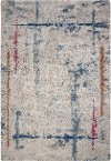5 x 8 Medium Ivory, Teal, Pink, and Orange Area Rug - Granada-2