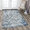 8 x 10 Large Ivory & Blue Rug - Zingaro-5