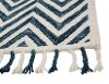 5 x 8 Medium White and Navy Blue Rug - Lily-1