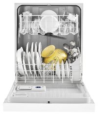 WDF330PAHW Whirlpool Dishwasher with Recessed Handle - White-4