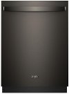 SAHV Whirlpool Top Control Built-In Tall Tub Dishwasher with Third Level Rack - Black Stainless Steel